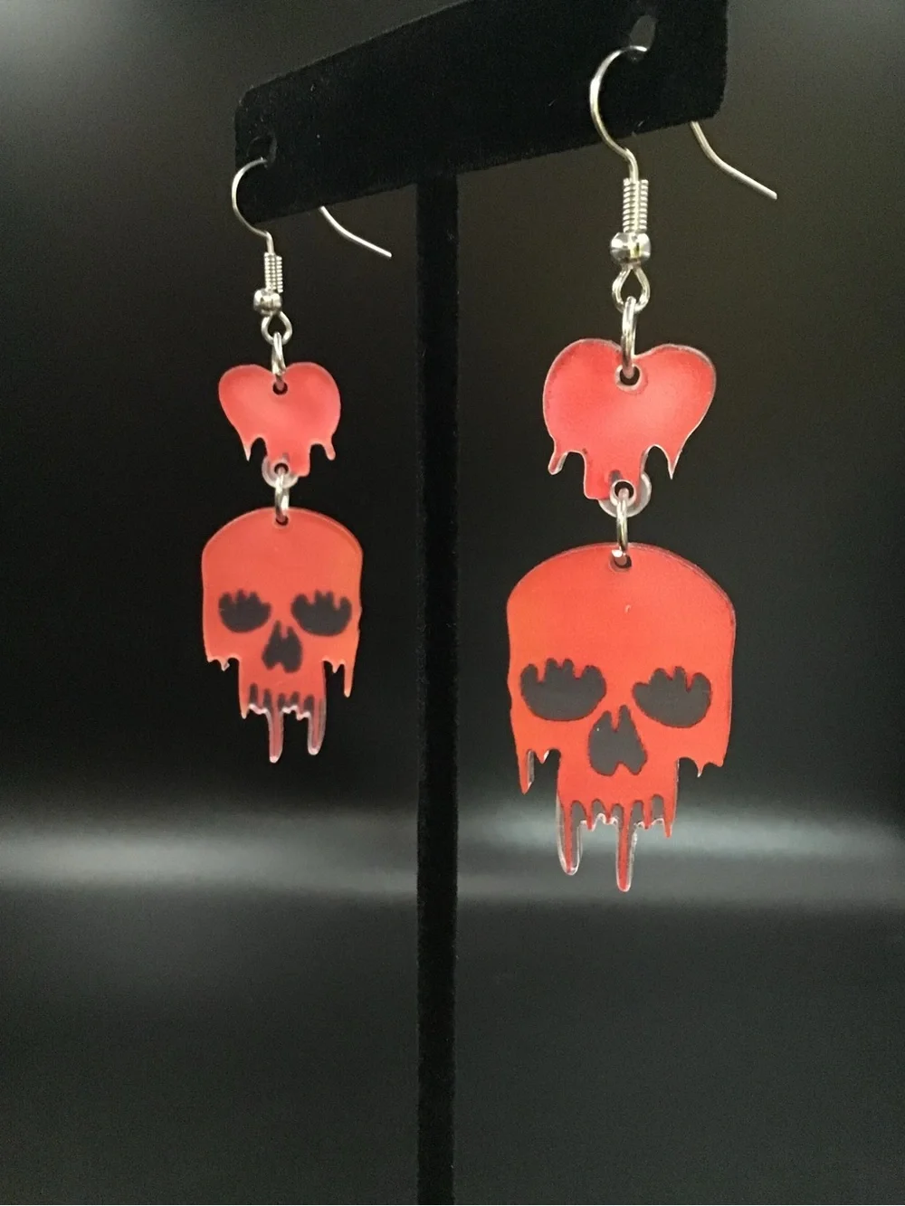 Hearts and Skulls Earrings